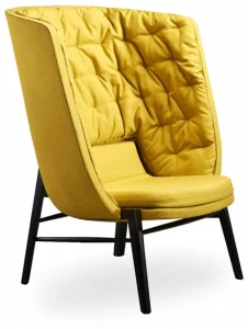 ROSSIN Мягкое кресло с высокой спинкой Cleo wood