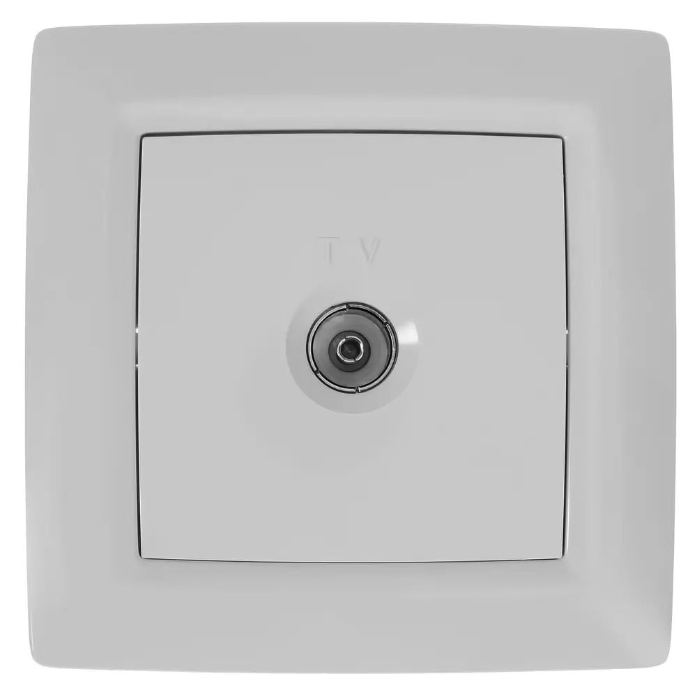 ТВ-Розетка встраиваемая Reone САТ-Г С-1877, цвет белый STLM-2100271 - Вид №1