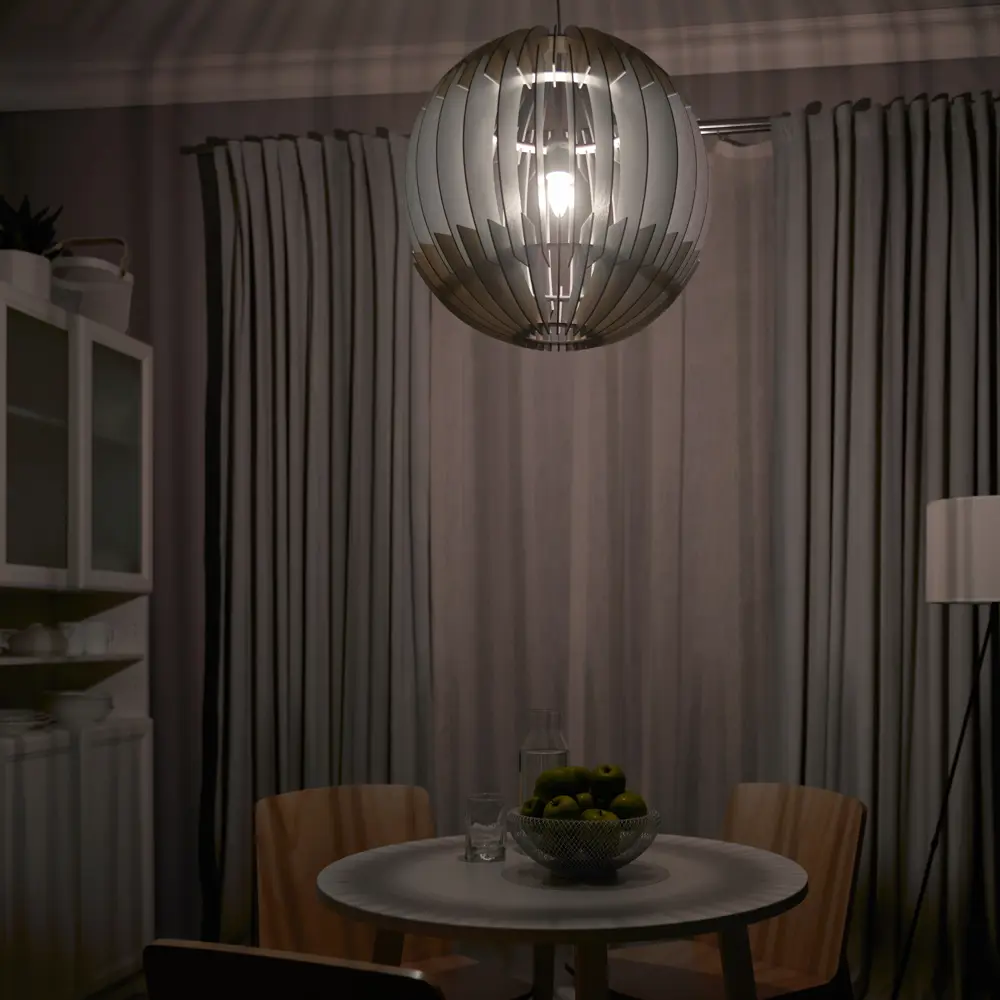 Светильник подвесной «Olmero 1» 1 лампа ø500 мм цвет бежевый Eglo STLM-2009564 - Вид №9