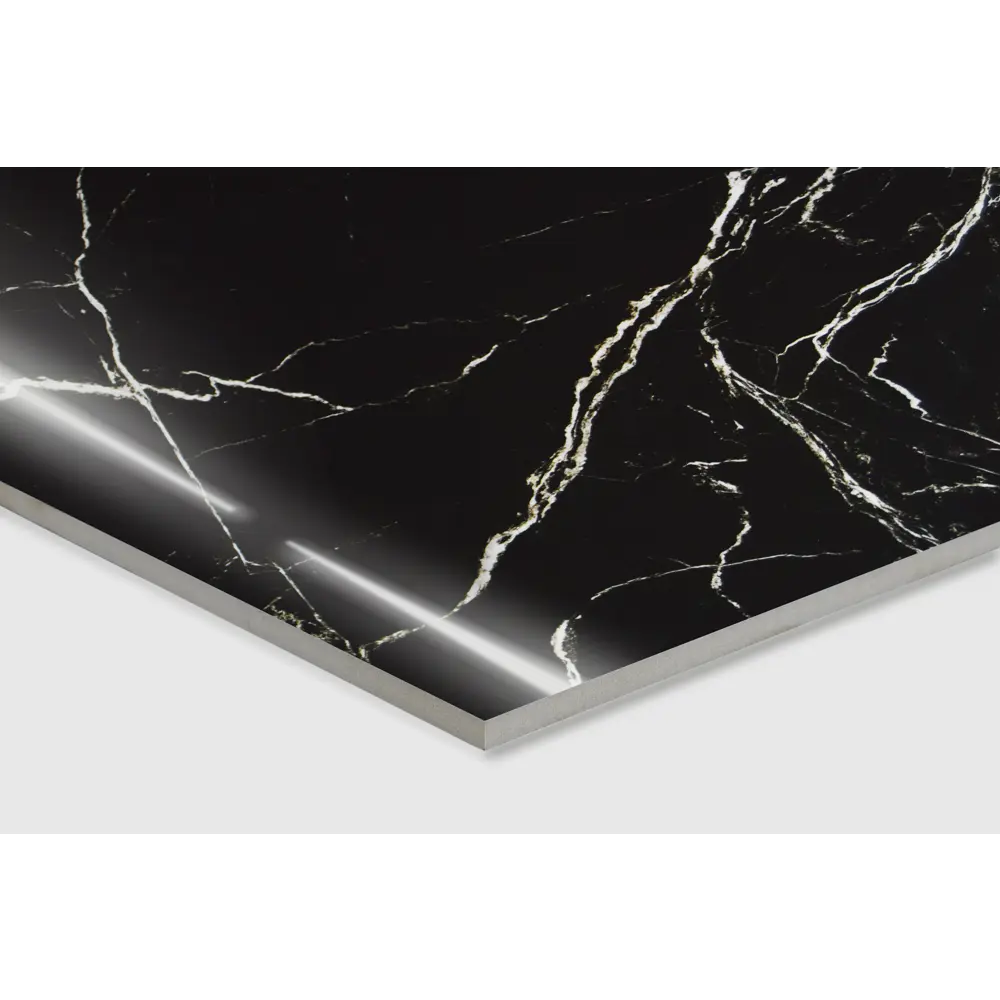 Глазурованный керамогранит Arcadia Ceramica Black Spinder High Gloss 60x60 см 1.44 м² глянцевый цвет черный STLM-2178625 - Вид №3