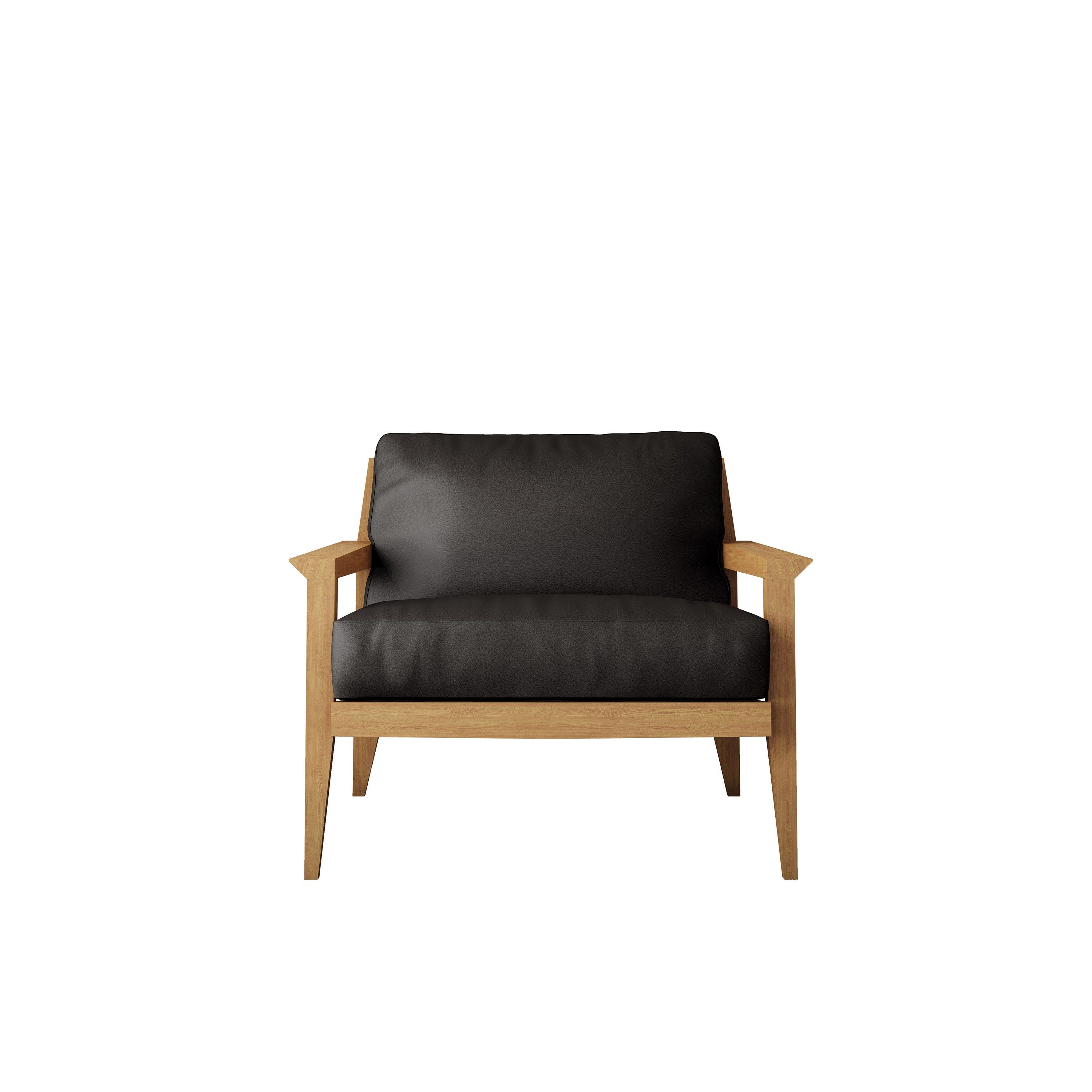 Кожаное кресло с подлокотниками Case Stanley ARCH-00063373 - Вид №2