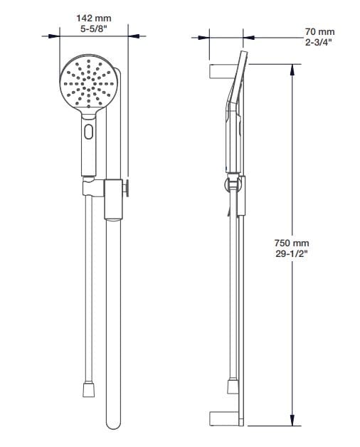 Термостатический набор для душа с душем BARIL Profile B46 ARCH-00021706 - Вид №3