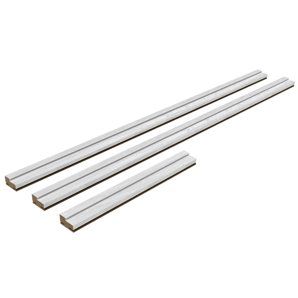 Комплект дверной коробки Аккорд 2070x70x32 мм Hardflex цвет светло-серый PORTIKA STLM-2067379 - Вид №1