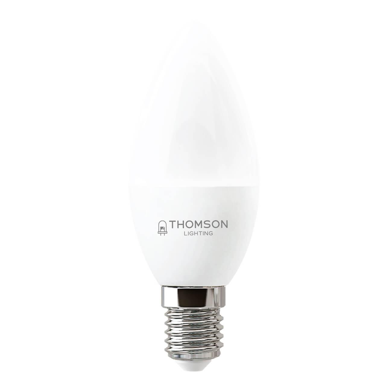 TH-B2309 Лампа светодиодная E14 10W 6500K свеча матовая Thomson