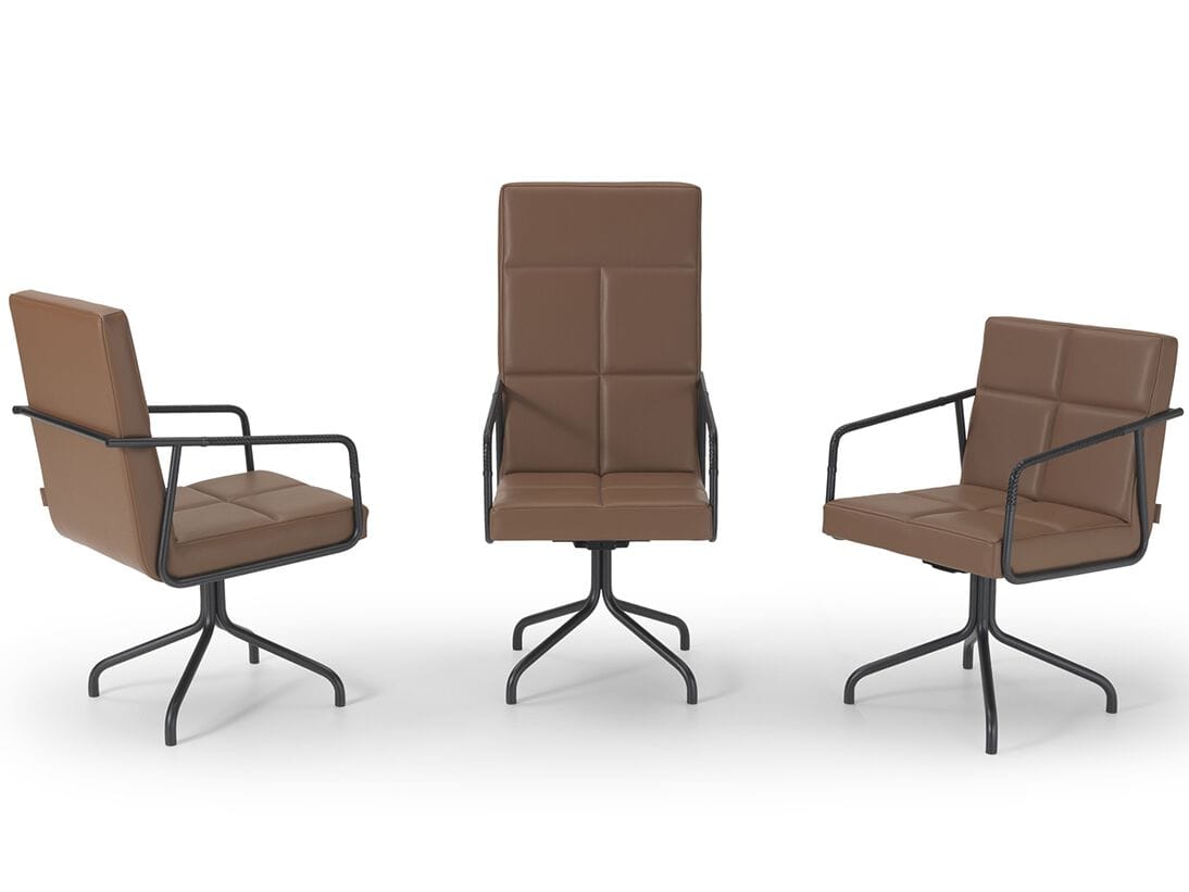 Кожаное вращающееся офисное кресло с высокой спинкой i 4 Mariani Пабло ARCH-00086367 - Вид №5