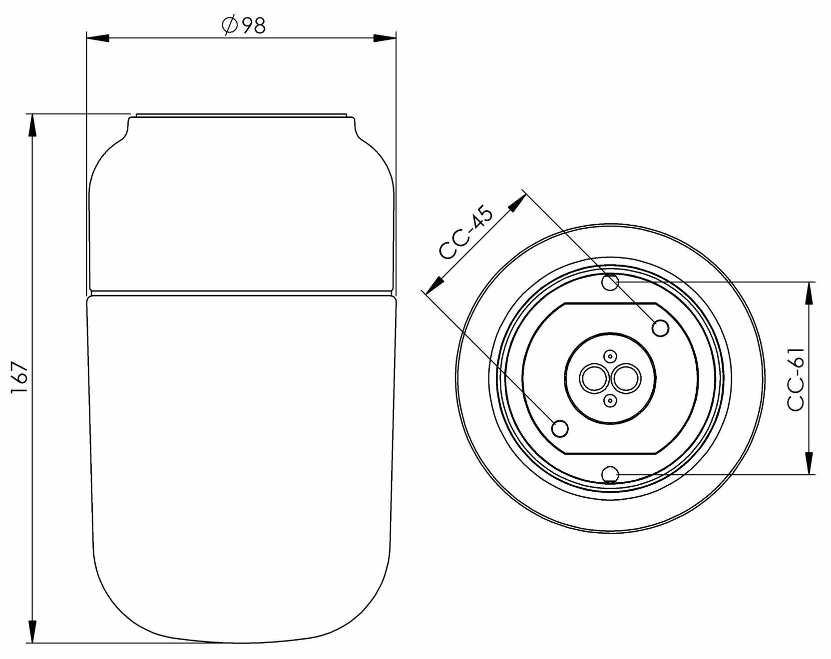 Настенный светильник / потолочный светильник из матового стекла и фарфора Ifö Electric Ohm ARCH-00018703 - Вид №1