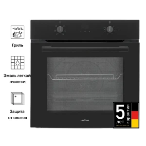 Духовой шкаф электрический Krona Magnete 60 bl/bl 595x595x567 см цвет черный