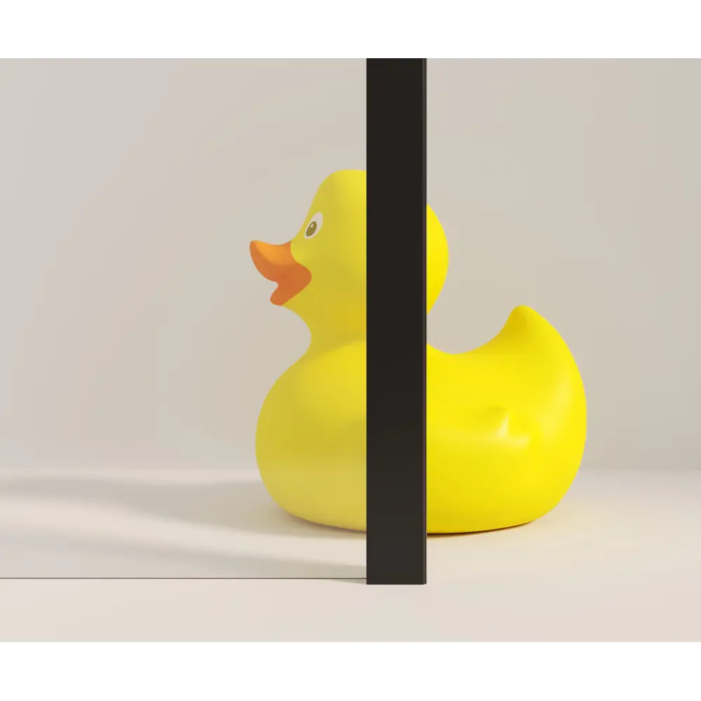 Боковая панель для душа Drop 100x185см профиль черный стекло прозрачное 6мм Santreyd STLM-2178944 - Вид №1