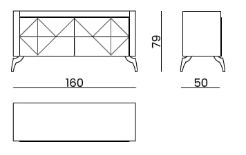 Деревянный комод Bizzotto Italia Symphony-Infinity ARCH-00058176 - Вид №2