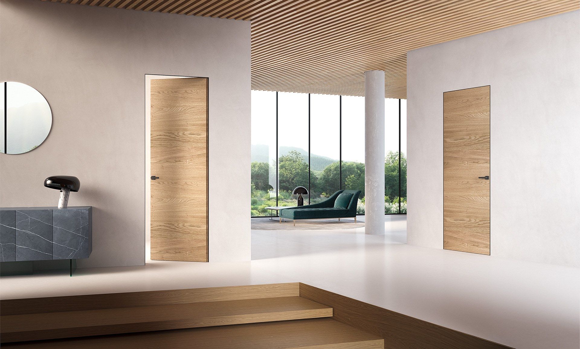 Деревянные распашные двери BARAUSSE деревянные двери ARCH-00088936 - Вид №2