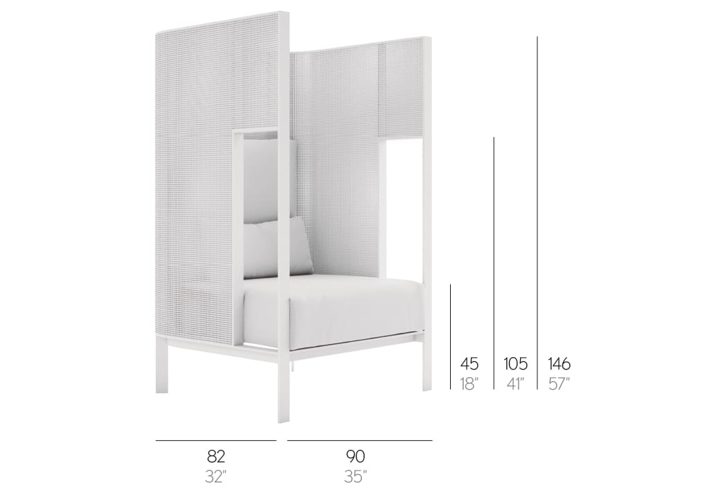 Садовое кресло с высокой спинкой GANDIABLASCO Solanas ARCH-00023084 - Вид №9