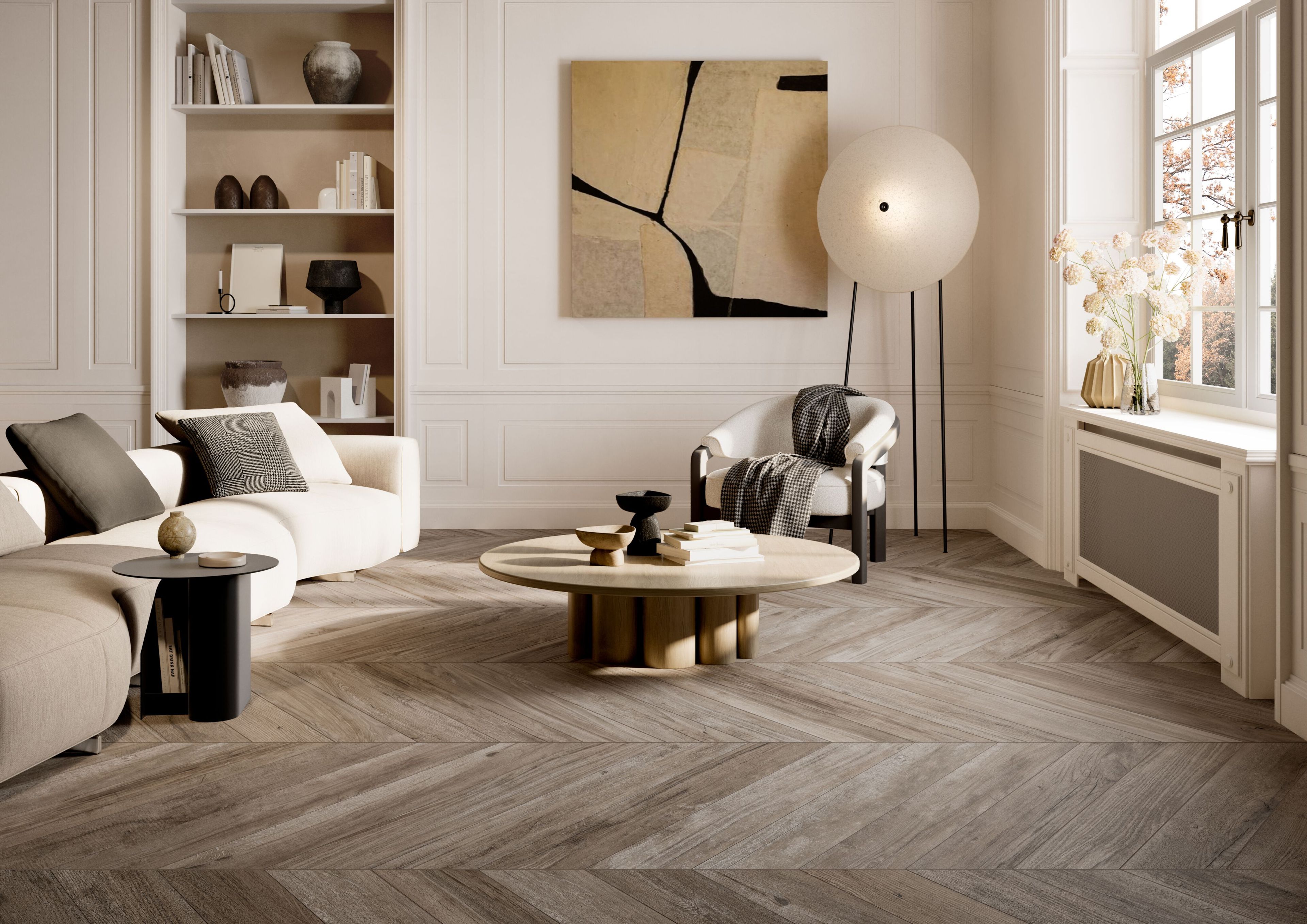 Пол из керамогранита под дерево Ceramica Rondine CHEVRON XL ARCH-00132182 - Вид №1