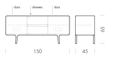 Шкаф из дуба с ящиками Gazzda Fawn ARCH-00137576 - Вид №21