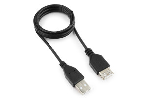16249442 Кабель-удлинитель USB 2.0 AM/AF, 1м, пакет GCC-USB2-AMAF-1M Гарнизон