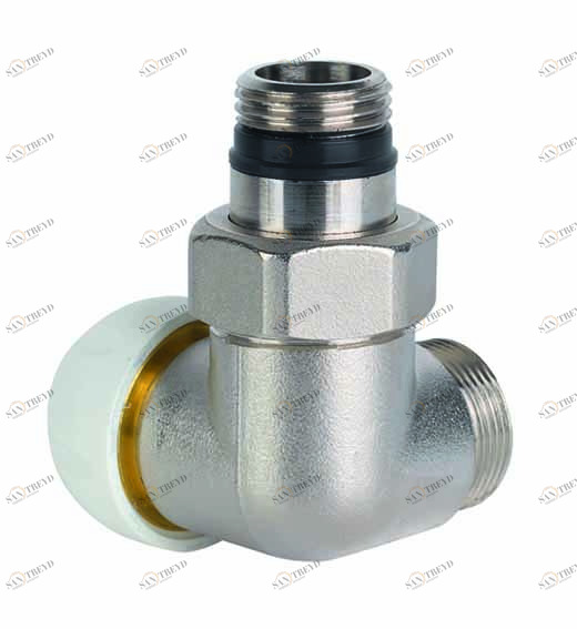 Carlo Poletti V75101QSX Держатель коаксиальный, правый или левый с соединением под стальную трубу 