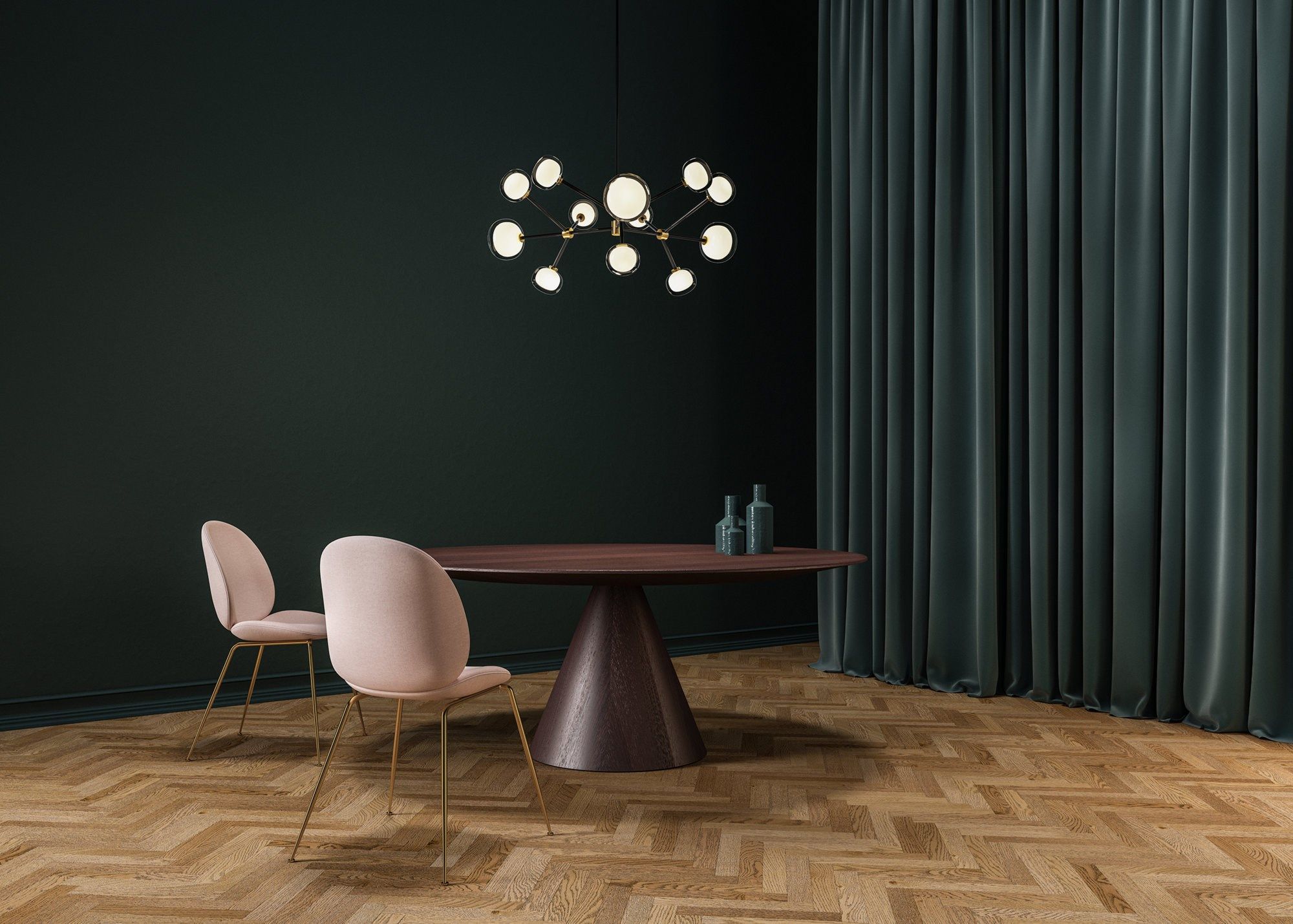 Подвесной светильник из металла и боросиликатного стекла Tooy Nabila ARCH-00039920 - Вид №1