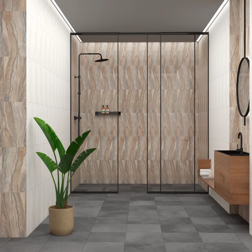 Панель ПВХ Тиберио темный 2700x250x8 мм 0.675 м² VENTA STLM-2097263 - Вид №1