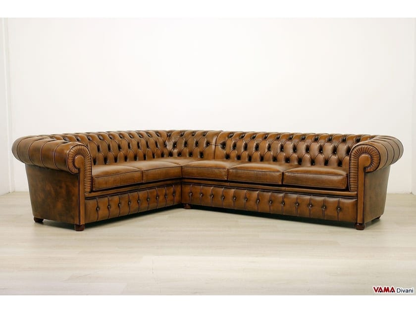 Кожаный угловой диван capitonné VAMA CHESTERFIELD ARCH-00117537