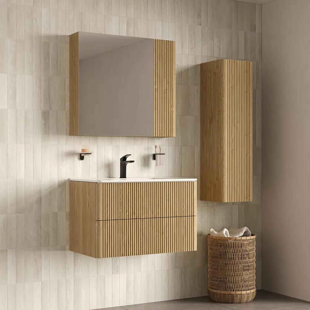 Корпус тумбы подвесной Iddis Lahta LAH80V0i95 50x78.4x43.3 см цвет дуб светлый STLM-2044402 - Вид №3