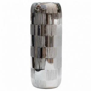 Ваза керамическая серебряная 50 см GARDA DECOR - 266934 Серебро