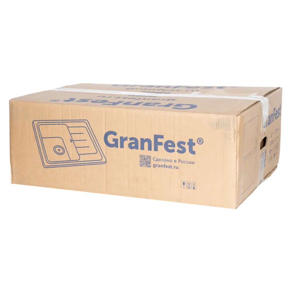 GRANFEST Level - врезная кухонная мойка 50×66 см с мраморной крошкой 89404389 STLM-1579050 - Вид №5