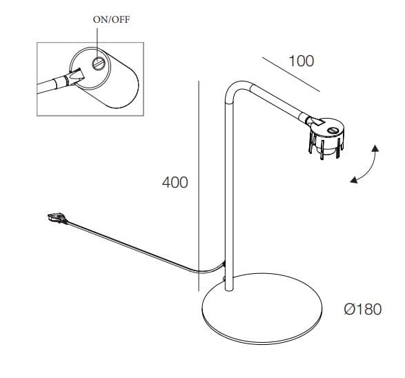 Регулируемая стальная настольная лампа Novalux Honey ARCH-00138741 - Вид №7