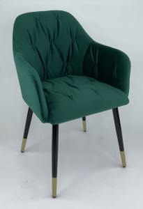 90347660 Стул-кресло Милан мебель для кухни/гостинной/спальни цвет зеленый STLM-0195039 MILAVIO
