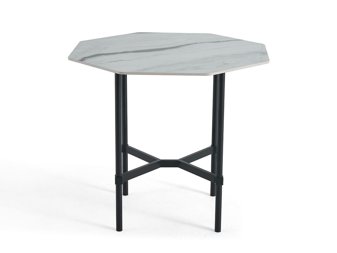 Высокий восьмиугольный садовый стол с керамической столешницей NDESIGN Ezora ARCH-00131353