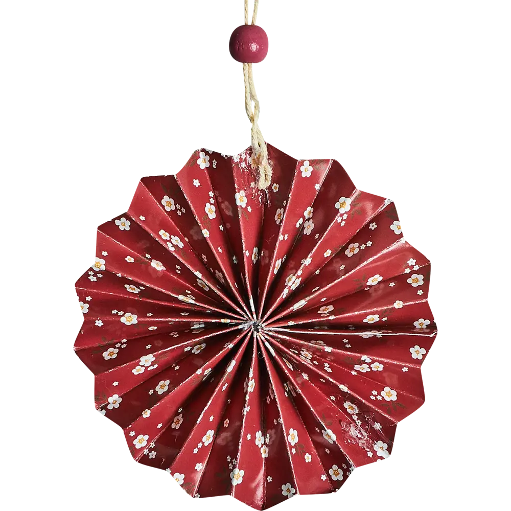 87036557 Елочная игрушка Цветок 11x11 цвет розовый STLM-0965431 Santreyd  - Вид №1