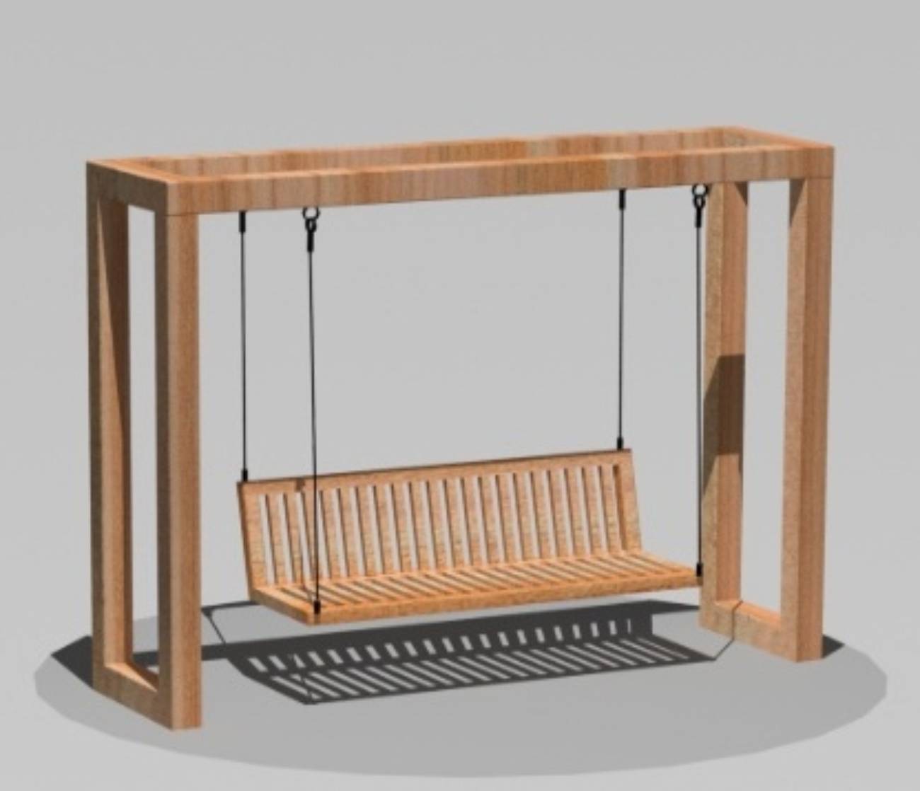 PRAG02.01.01-MS.KA ПРАГА 2 без подсветки, диван-качели парковые LAB.Space 