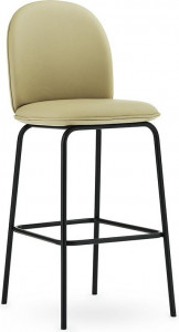 603115 Bar Chair, 75 см, полная обивка, черная сталь, ультра-кожа Normann Copenhagen Ace