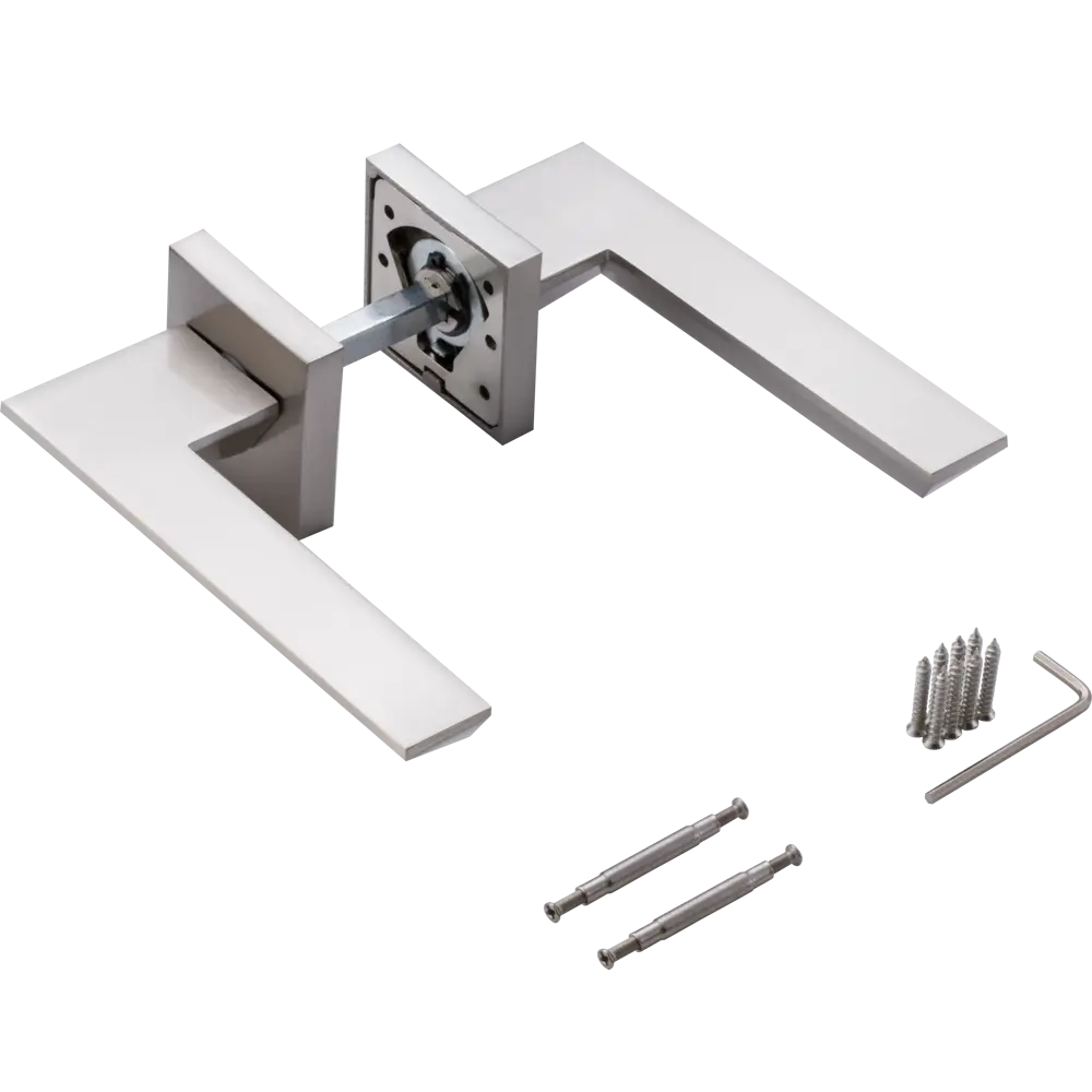 Дверные ручки Inspire Shadow алюминий без запирания цвет никель STLM-2128875