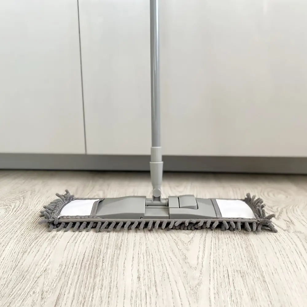 Швабра с плоской насадкой Home Queen Еврокласс микрофибра серый 129 см HOMEQUEEN STLM-2025162 - Вид №4