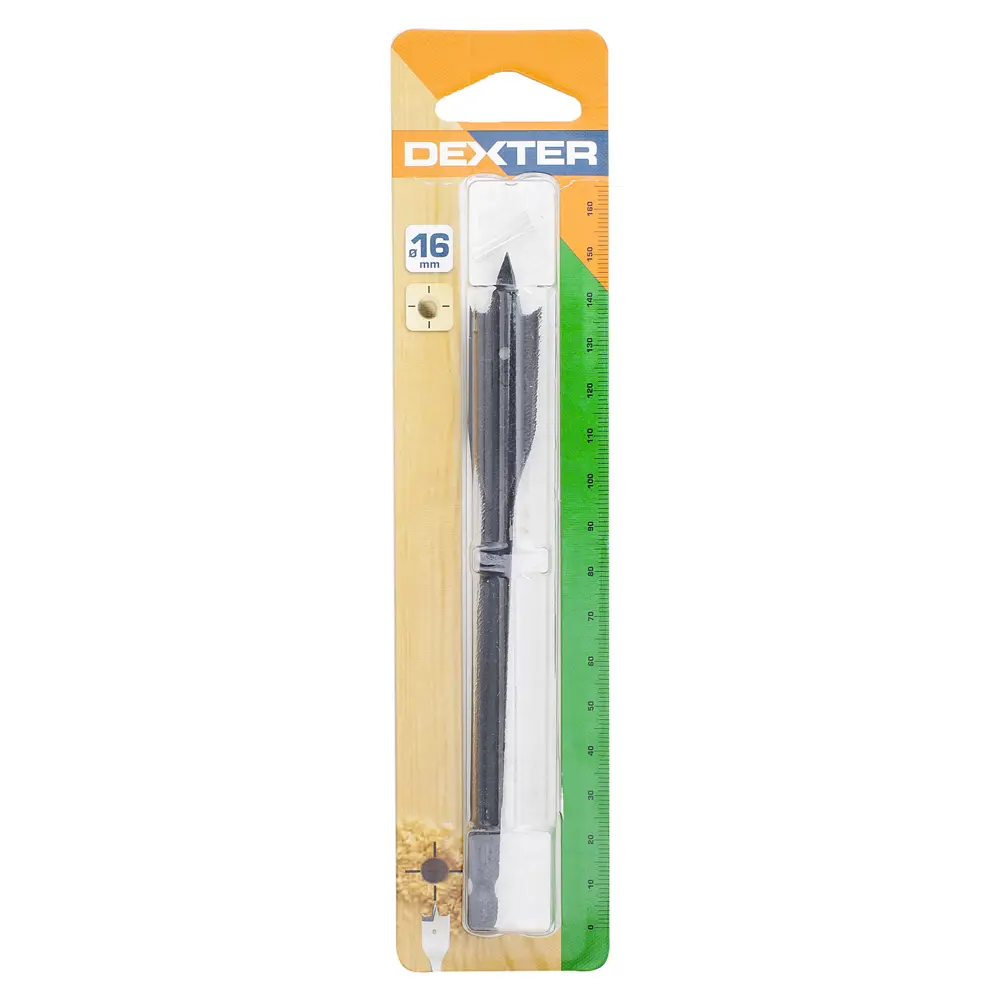 Сверло перовое по дереву Dexter SM390 16х155 мм STLM-2125219 - Вид №2