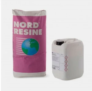 NORD RESINE Двухкомпонентное мелкозернистое лаковое покрытие - 0,3 зерна Additivi e resine