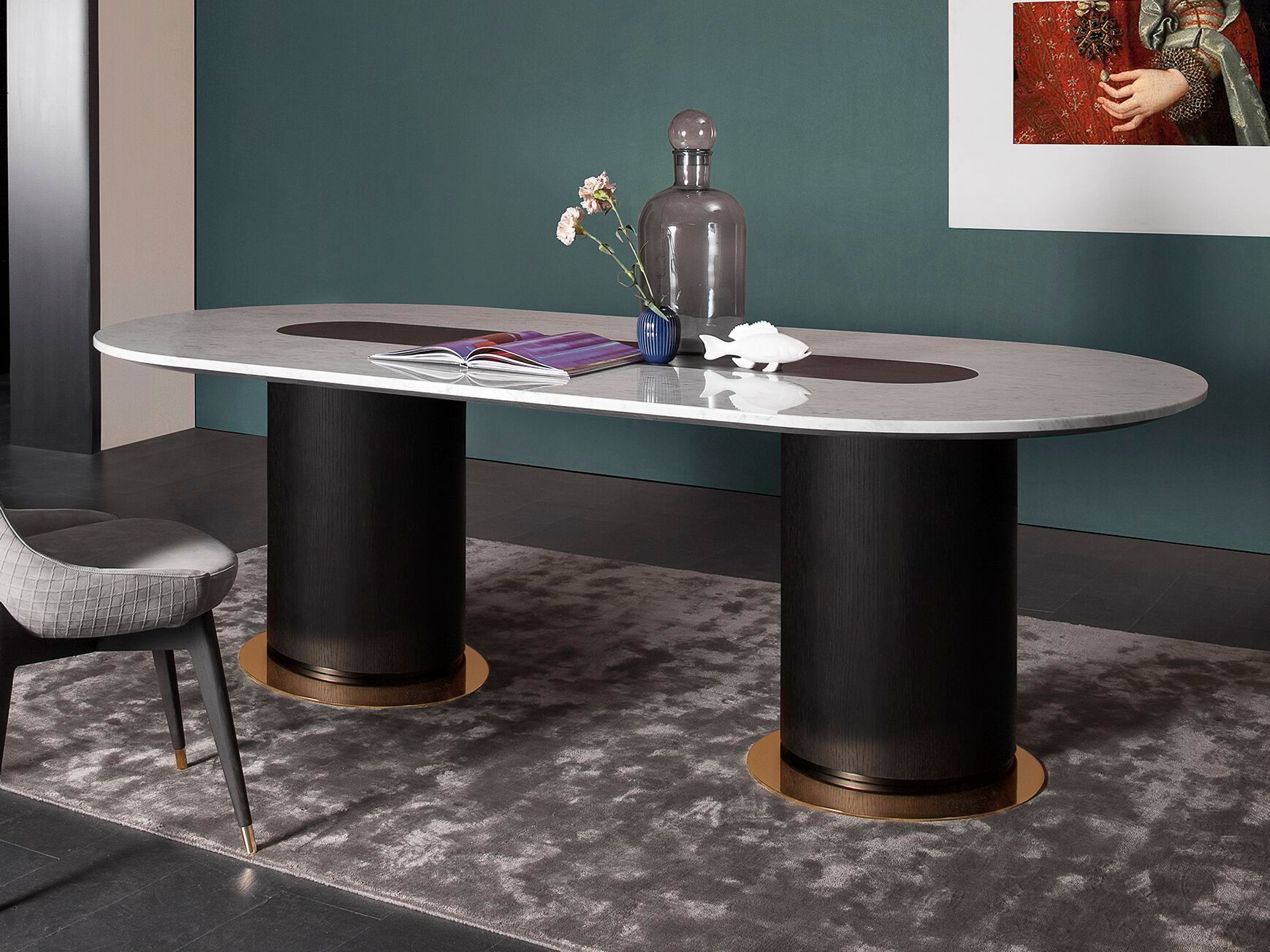 Круглый обеденный стол Vibieffe 4200 CIRCLE ARCH-00131957 - Вид №2