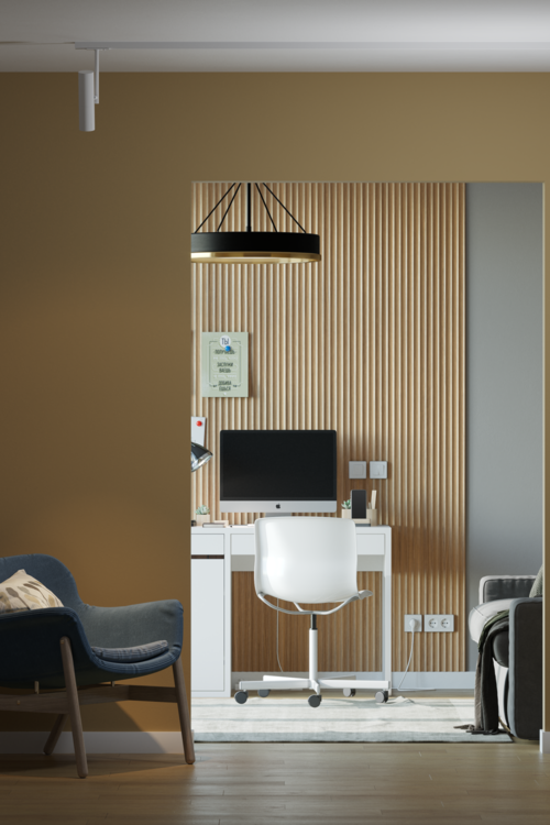 Стеновая 3D панель из реек  AP122506.95 HANNAHHOLZ  - Вид №2