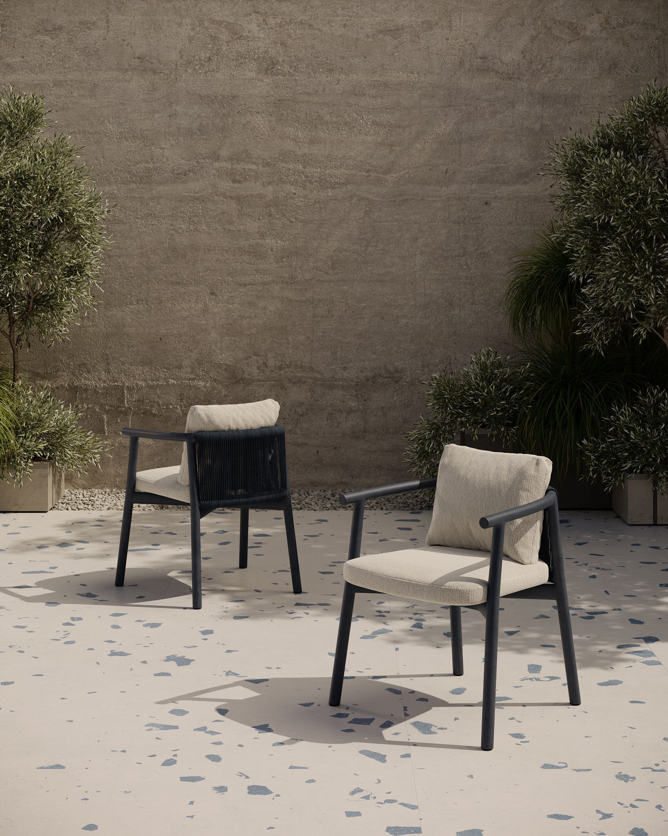 Мягкий садовый стул с подлокотниками Bivaq бальзам ARCH-00048829 - Вид №3