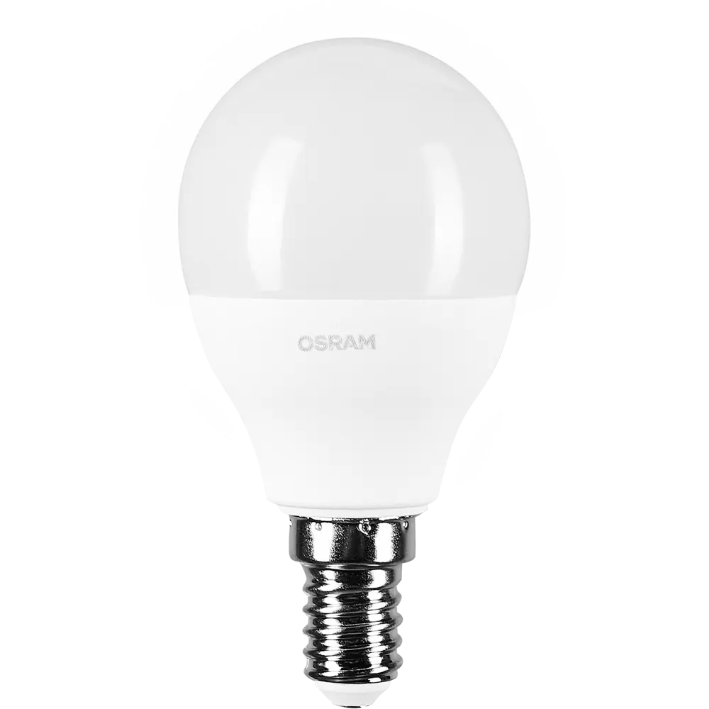 Лампа светодиодная Osram Шар E14 6.5 Вт 550 Лм свет тёплый белый 81979078 STLM-2096159  - Вид №1