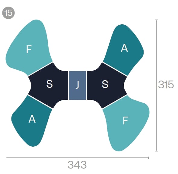 Состав пуфиков с электрическими розетками Adrenalina Sir-pent ARCH-00078006 - Вид №2