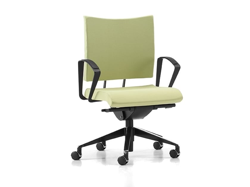 Офисное кресло из ткани с колесами и подлокотниками с 5 спицами TALIN Aviamid ARCH-00002441