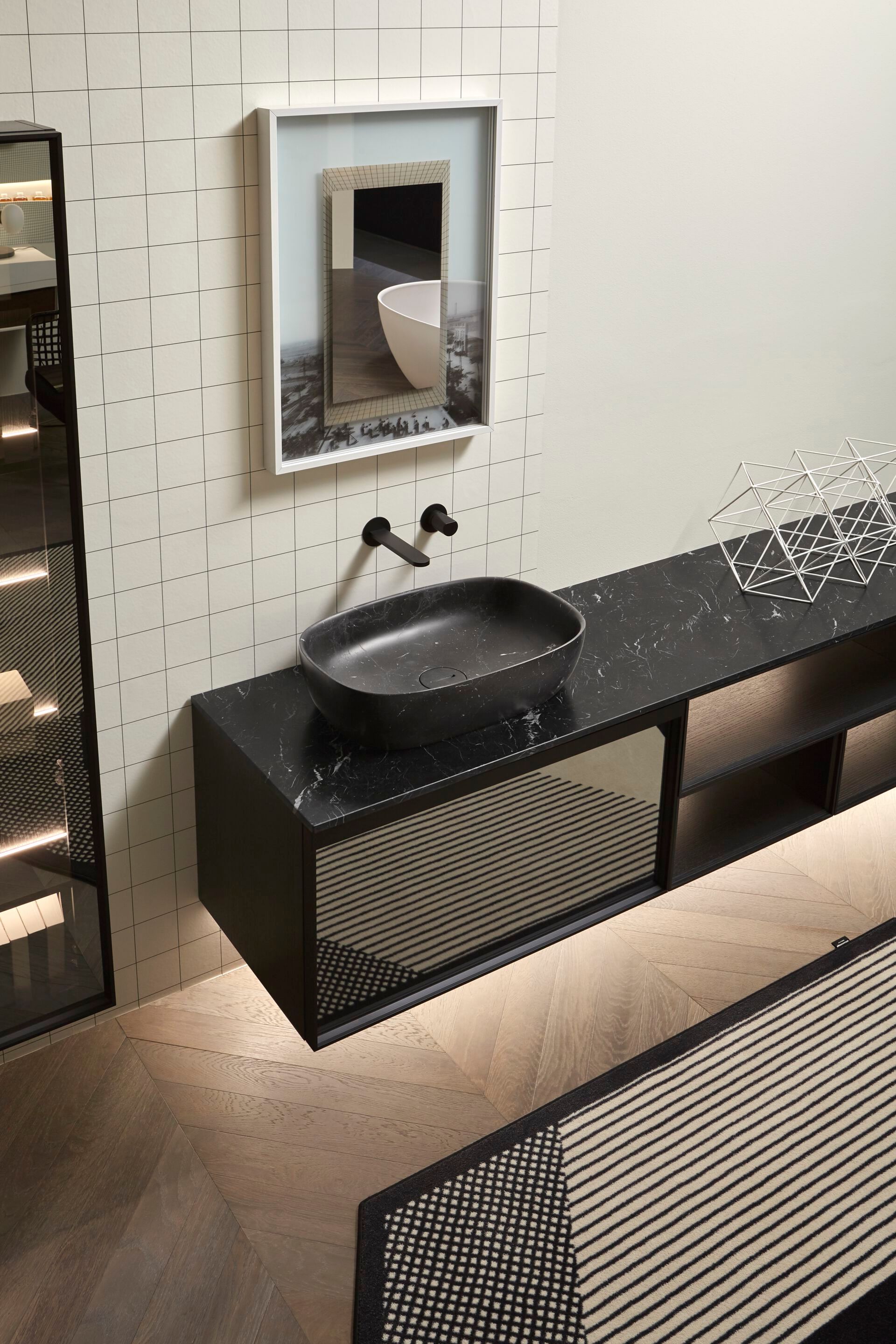 Овальная столешница из черного мрамора Marquina Antoniolupi SENSO ARCH-00134248 - Вид №1