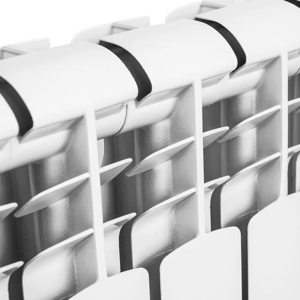 Радиатор Monlan Aluminium 500/70 алюминий 10 секций боковое подключение цвет белый STLM-2104579 - Вид №3