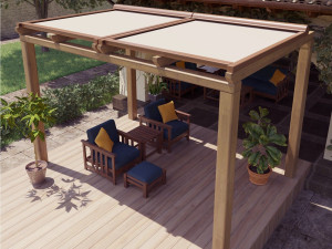 Горизонтальная палатка с алюминиевой рамой