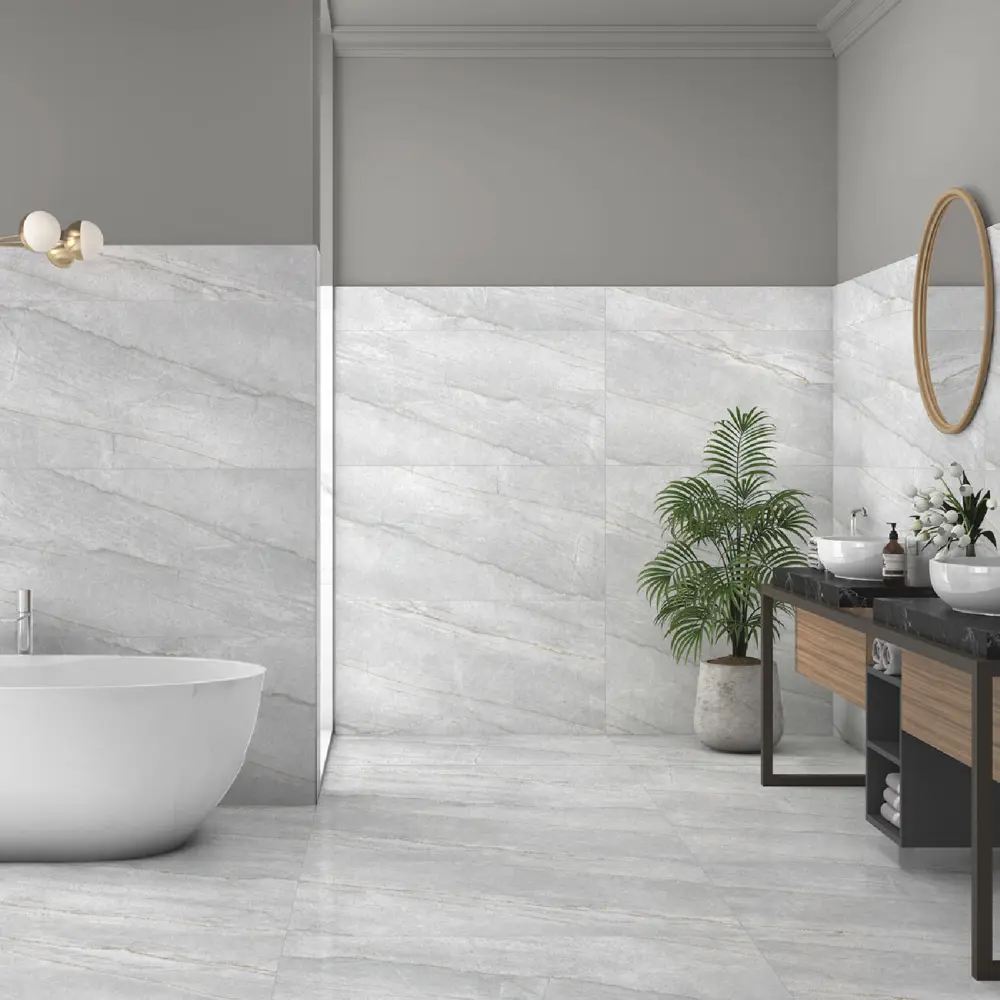 Глазурованный керамогранит Global Tile Donna_GT 60x120 см 1.44 м² лаппатированный цвет серый 89456548 STLM-2177176