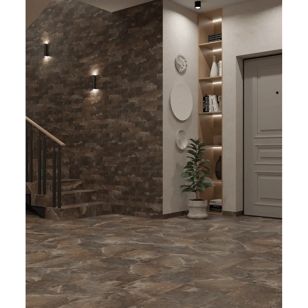 Глазурованная клинкерная плитка Керамин Касл Рок 4 29.8x29.8 см 1.51 м² матовая цвет коричневый Без серии STLM-2134447 - Вид №4
