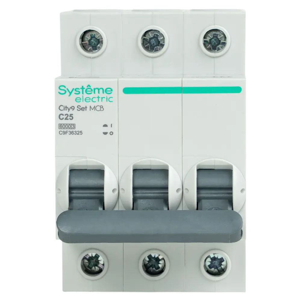 Автоматический выключатель Systeme Electric City9 3P 25А для надежной защиты сети 89412741 STLM-1562920 - Вид №1