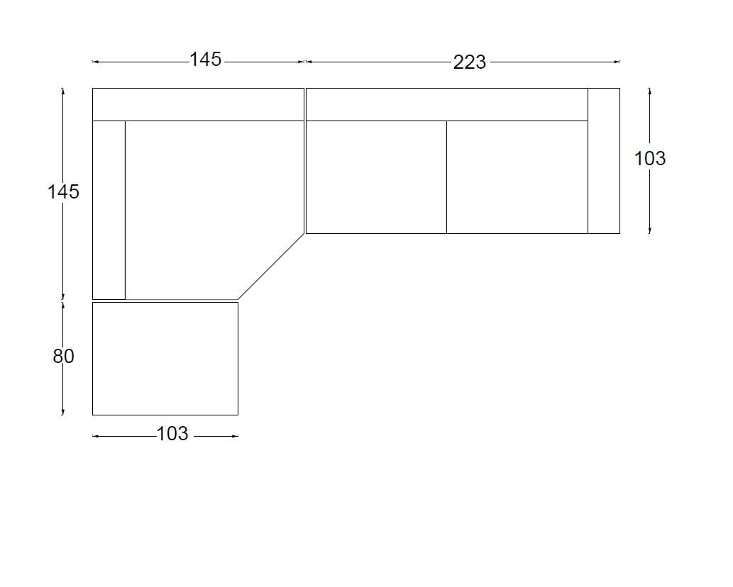 Секционный диван из ткани Twils T-TIME ARCH-00127767 - Вид №1