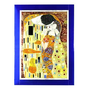 4154 ORIGINALMURANOGLASS Картина Поцелуй Климта - муранское стекло OMG 80 см