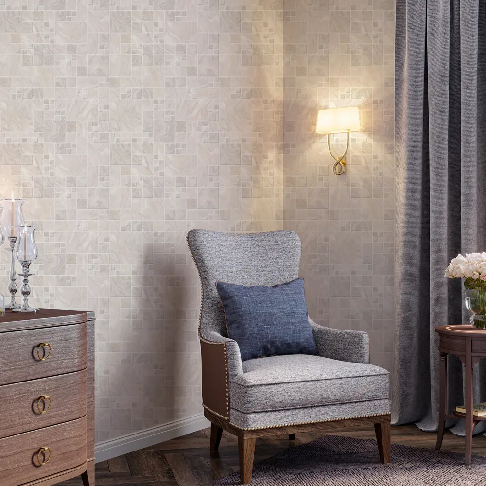 Обои Виниловые Palitra Home Marmill Темно-Бежевые 0.53 М Hc11047-21 Marmilla STLM-2204935 - Вид №4